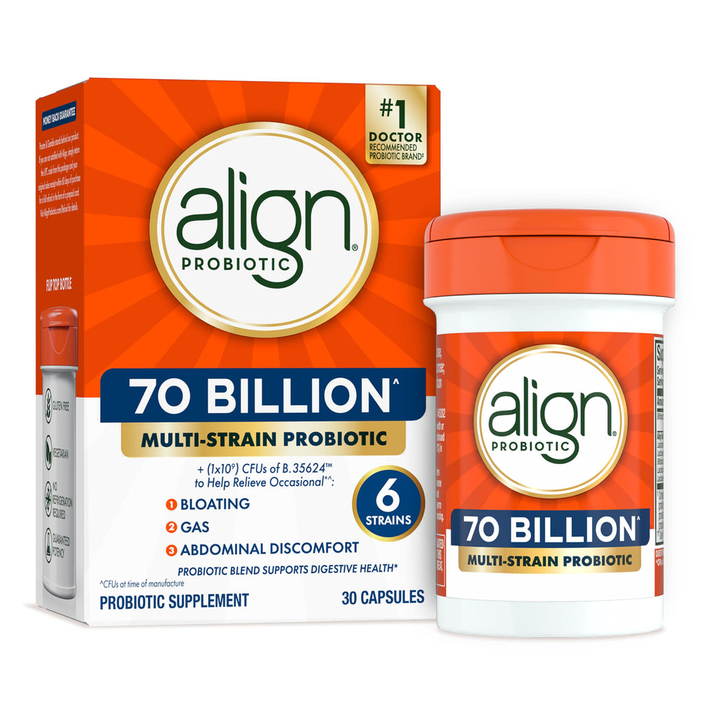 70 Billion CFU 6 Strain Blend Probiotic 30 Capsules V2848