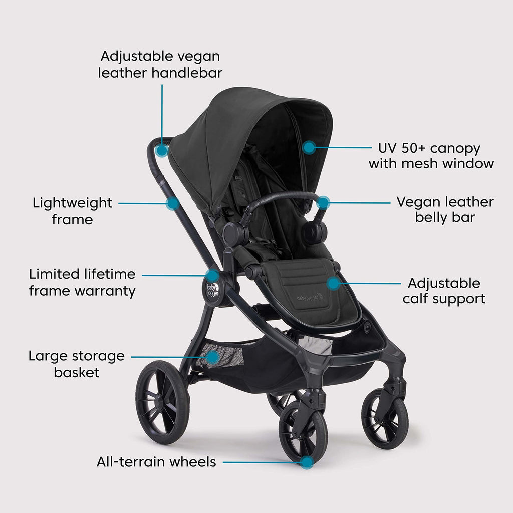 Convertible Stroller with Infant Car Seat Rich Black M632323