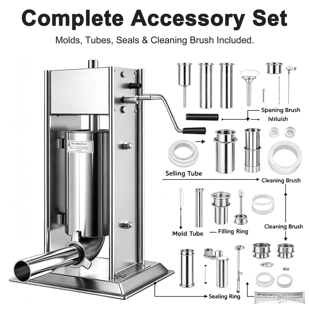 Manual Churros Maker with 4 Pastry Nozzles O2080