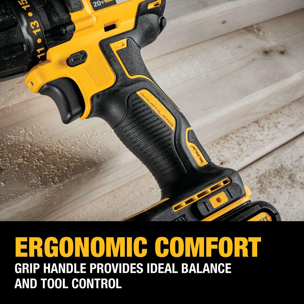 20V MAX Cordless Drill Driver and Circular Saw Combo Kit with 2 Ah Batteries and Charger D309