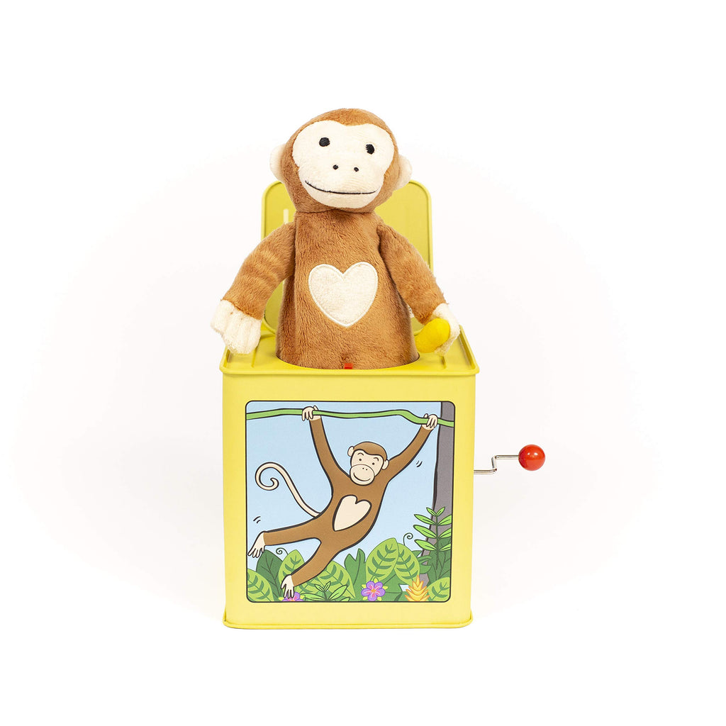 Monkey Jack in the Box Plush Tin Toy A26676