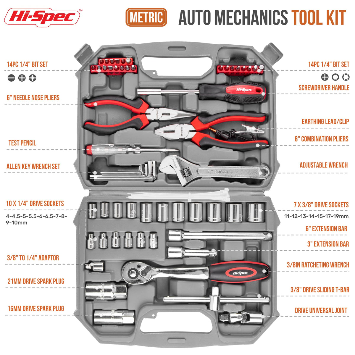 Metric Auto Mechanic Tool Set D231