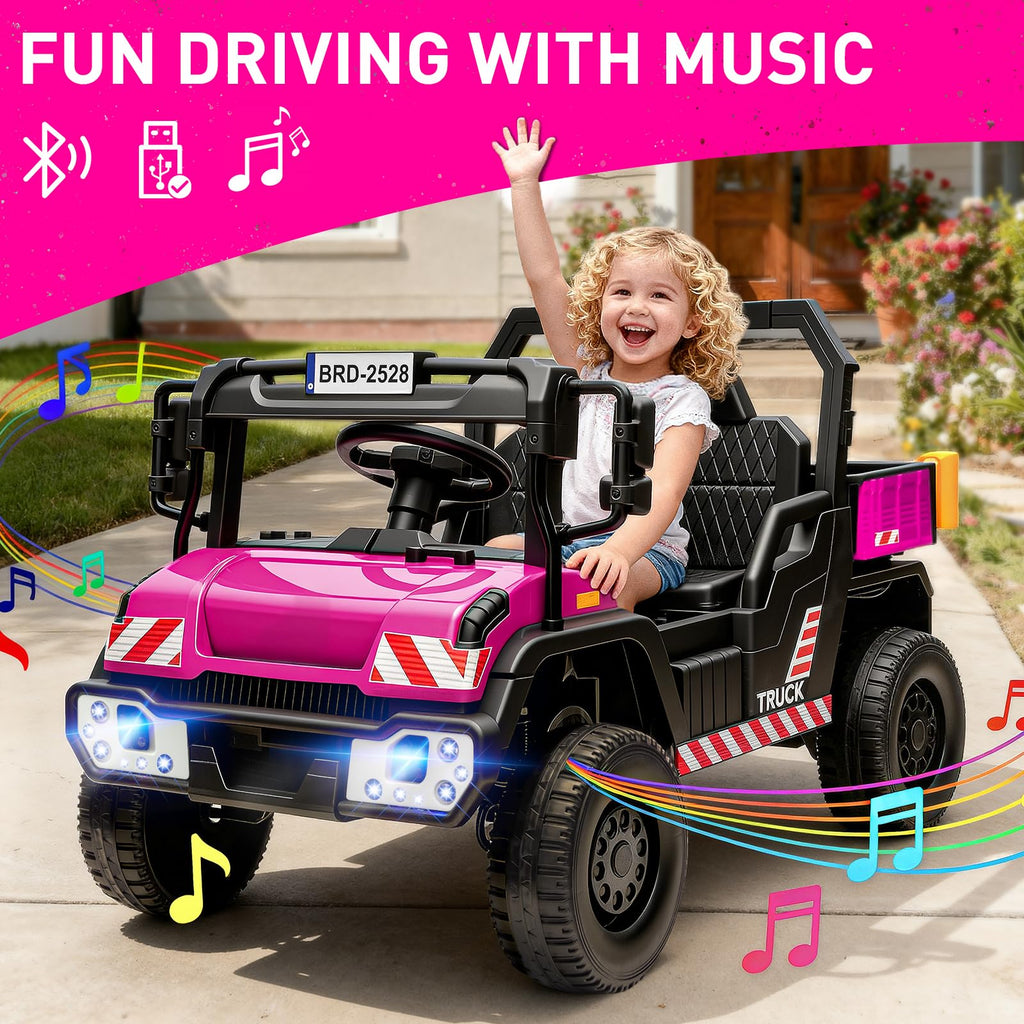24V Kids Ride On Dump Truck Car with Electric Dump Bed and Remote Control H970108