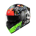 Motorcycle Dual Visor Flip up Modular Full Face Helmet A28145