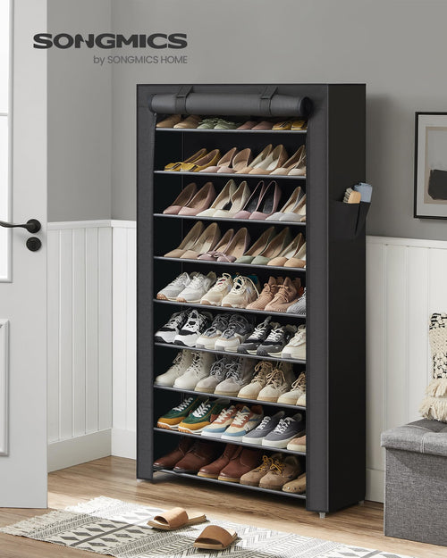 10-Tier Shoe Rack with Cover H117