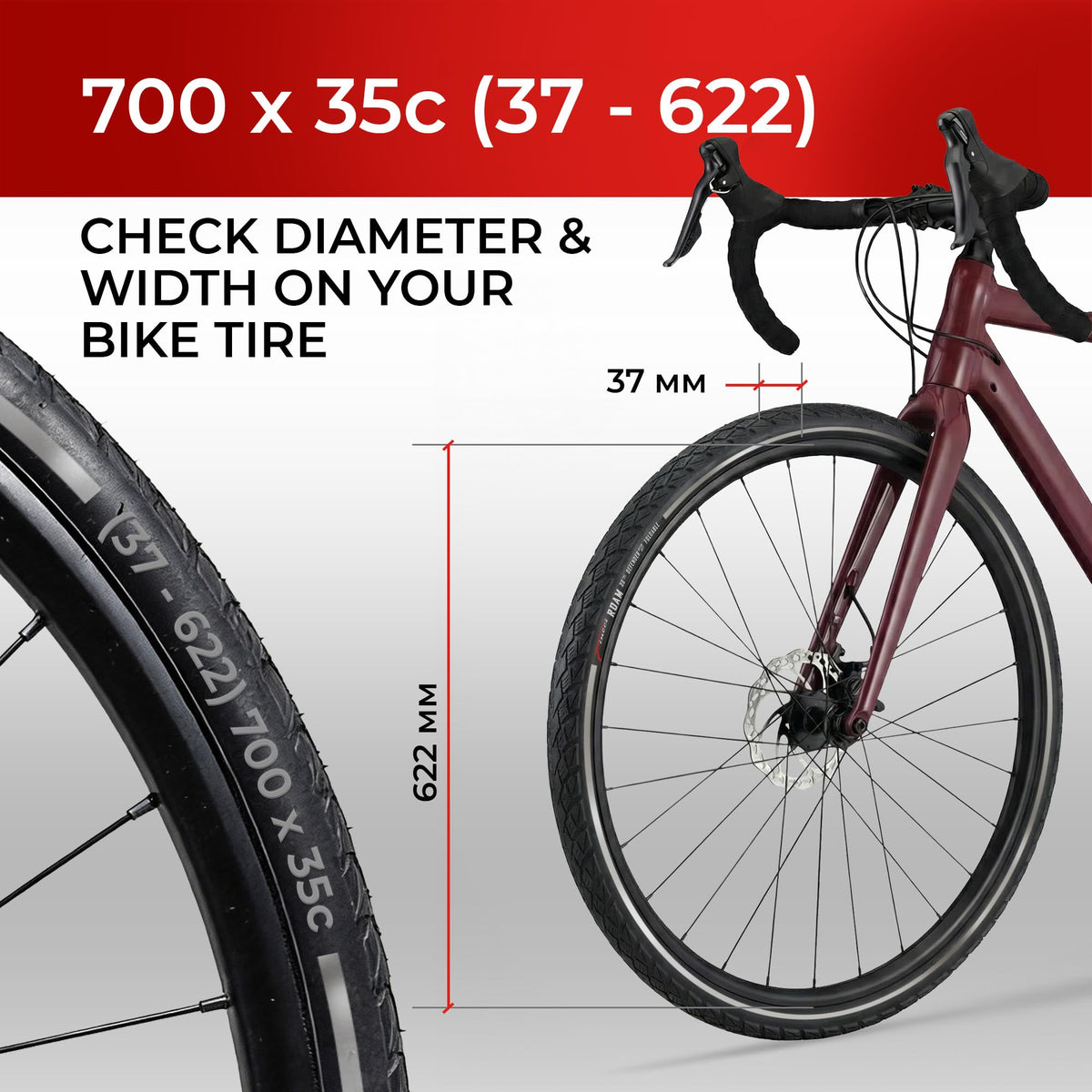 700x35c Foldable Hybrid Bike Tires B81097