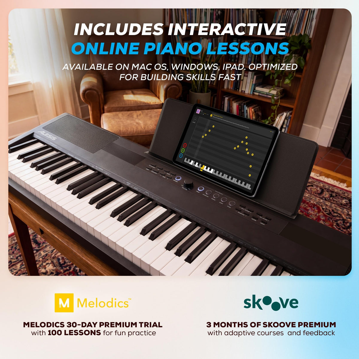 88-Key Weighted Digital Piano with Hammer Action E146884