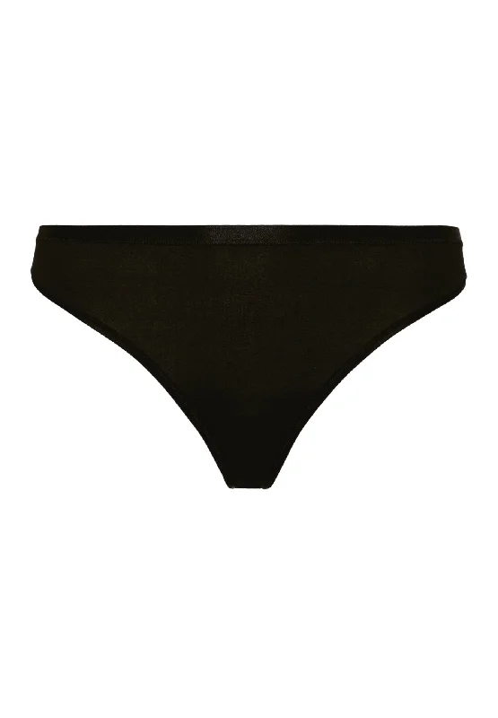 Cotton Sensation Cotton Thong | Black 71402-019