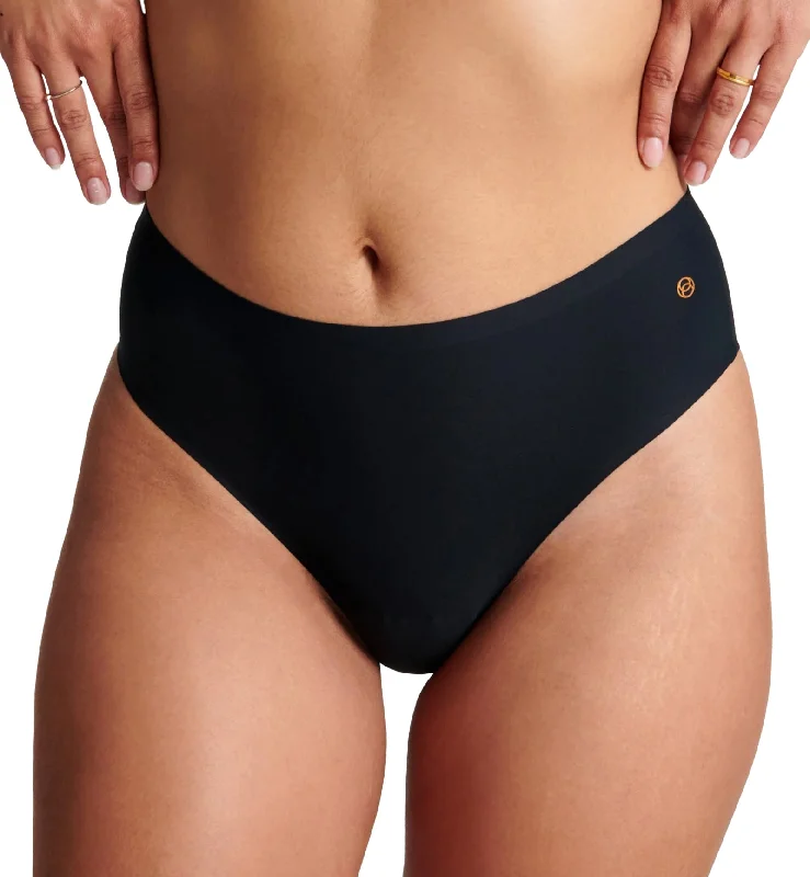 Evelyn & Bobbie High-Waisted Thong (1703) - Black