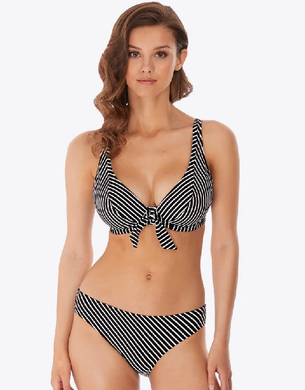 Freya Beach Hut High Apex Bikini Top Black