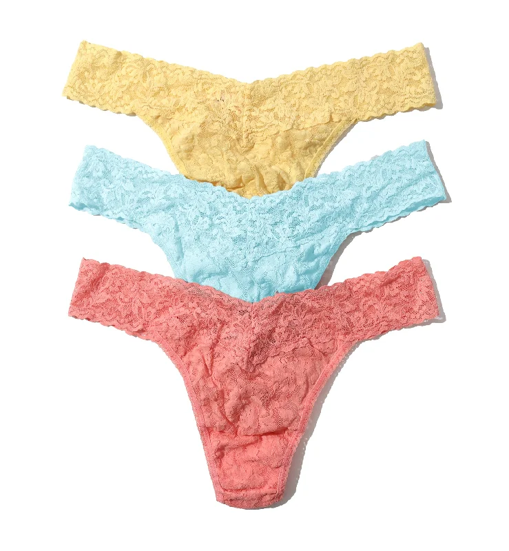 Hanky Panky 3-PACK Signature Lace Original Rise Thong PLUS (48113XPK) - Cannes You Believe It