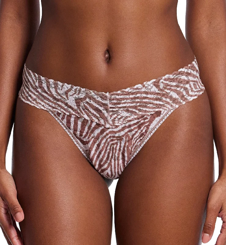 Hanky Panky Signature Lace Printed Original Rise Thong (PR4811P) - Hide And Seek