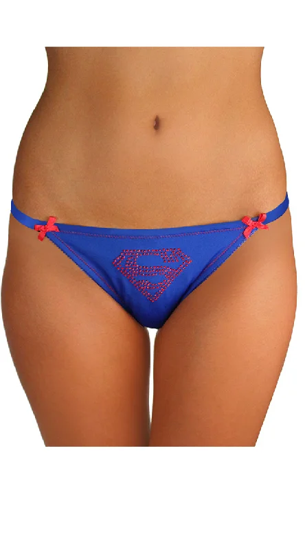 Plus Size Superman Lace Bikini Panty