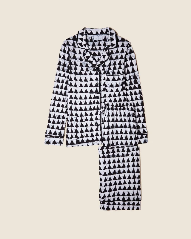 Conjunto De Pijama Petite Con Camisa De Manga Larga Y Pantalones