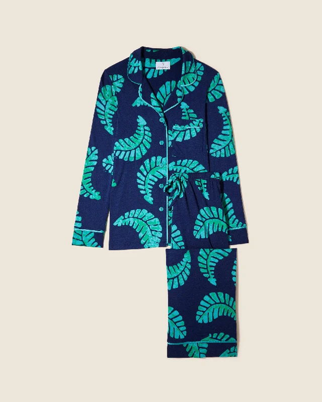 Conjunto De Pijama Petite Con Camisa De Manga Larga Y Pantalones