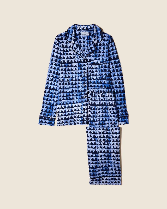 Conjunto De Pijama Petite Con Camisa De Manga Larga Y Pantalones