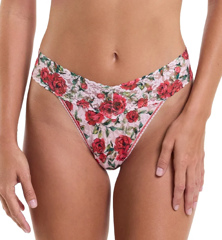 Hanky Panky Signature Lace Printed Original Rise Thong (PR4811P) - Je Taime