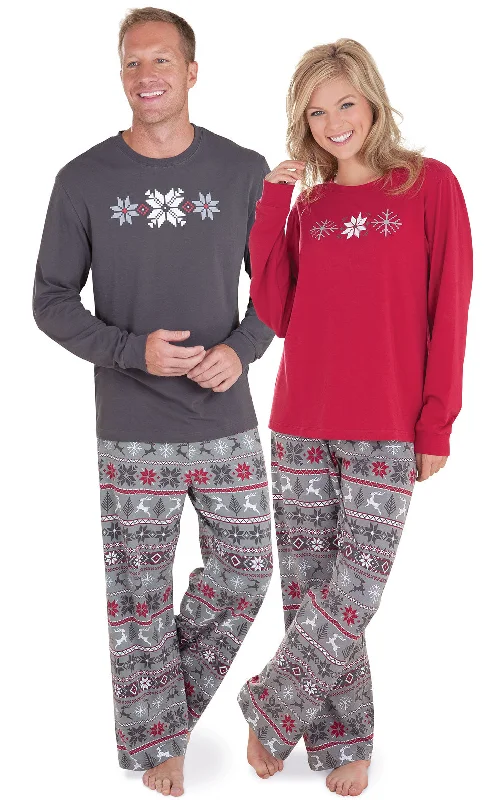 Nordic Couples Matching Pajamas